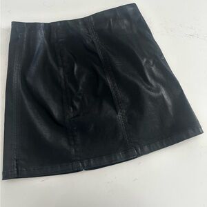 AG Adriano Goldschmied Black Mini Skirt
